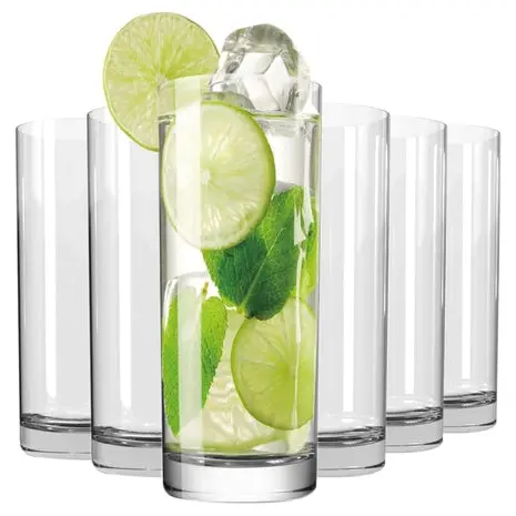 6 Highball Drinking Glasses 1