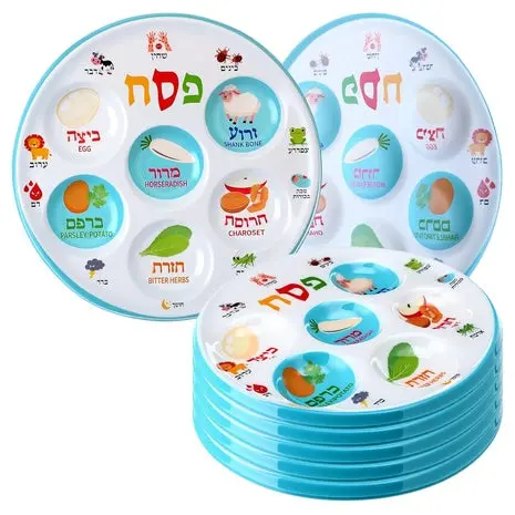 6 Kids Seder Plates 1
