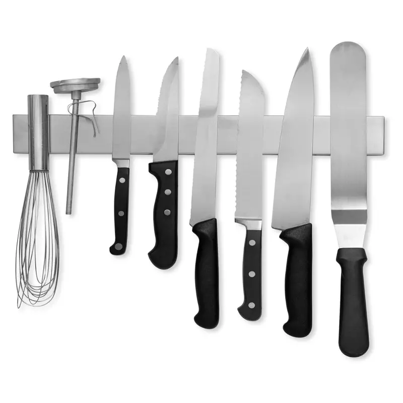 6" Modern Innovations Stainless Steel Magnetic Knife & Bar Holder 1
