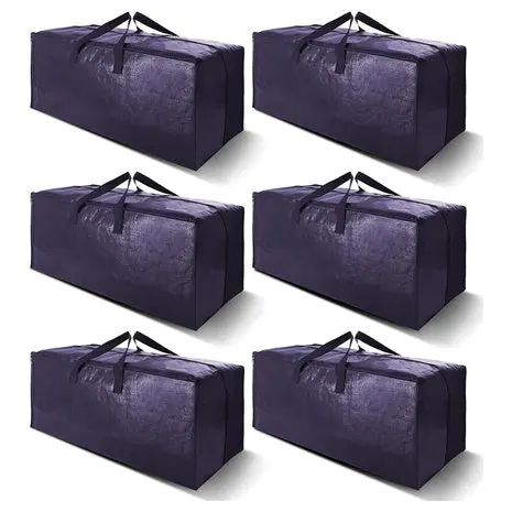 6 Or 12 Heavy Duty Extra Large Moving Bags With Straps 1
