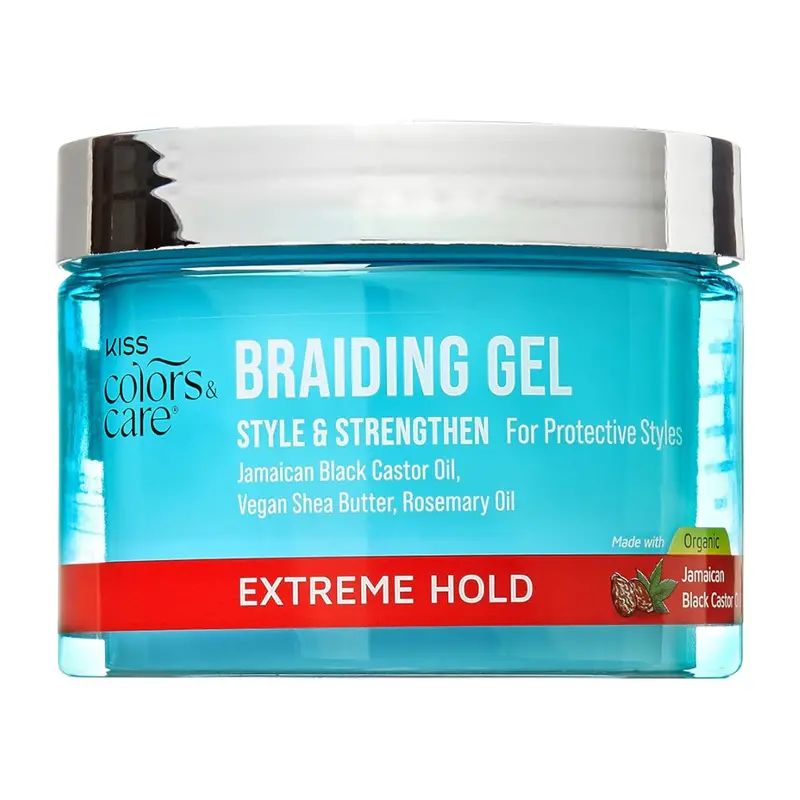 6 Oz Kiss Colors & Care Braid Gel Extreme Hold Moisture Boosting 1