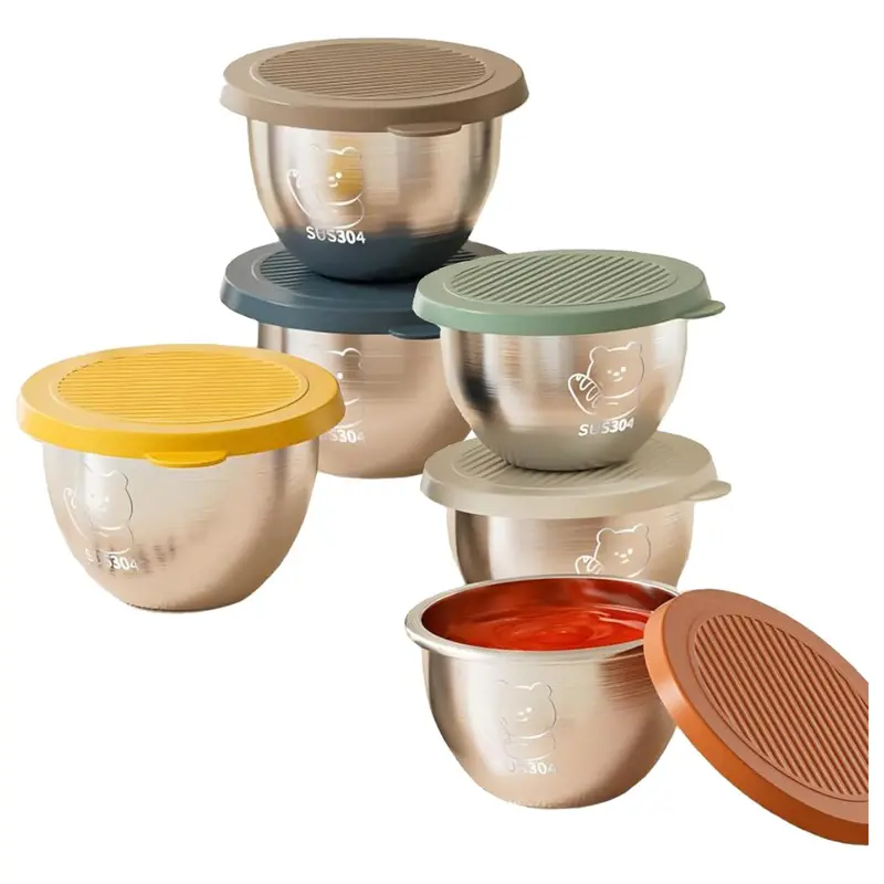 6-Pack 2.4 Oz Sauce Containers With Lids 1