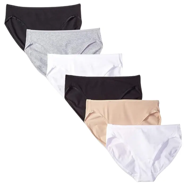 6-Pack Amazon Essentials Women's Cotton High Leg Underwear 1