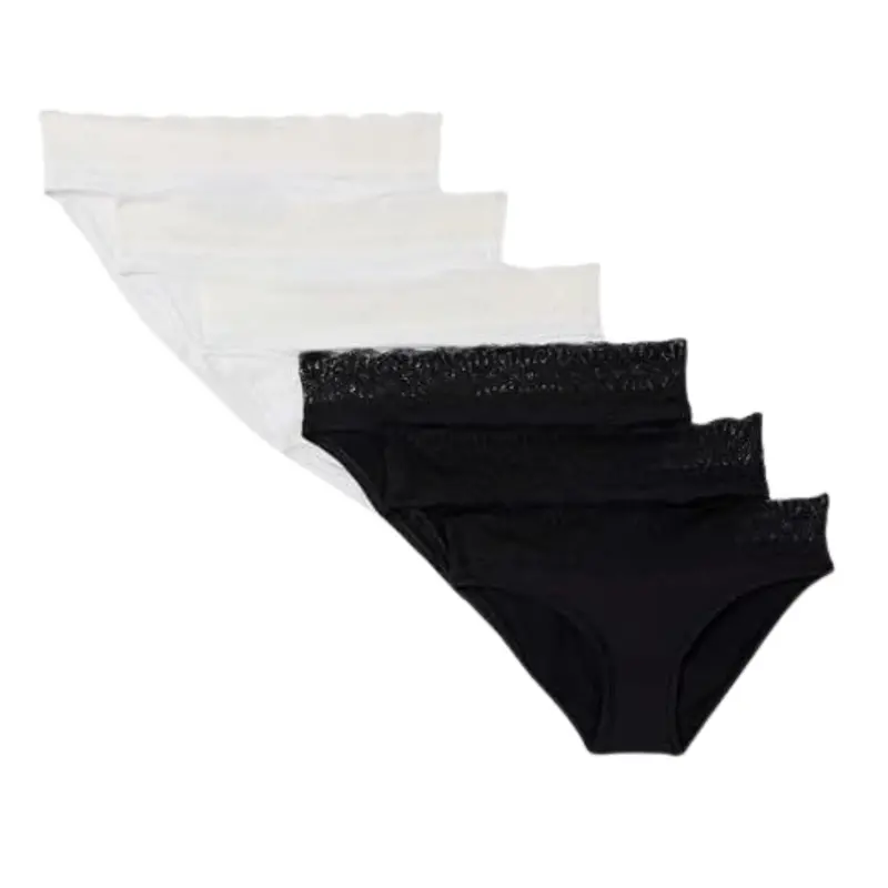 6-Pack Amazon Essentials Women's Peached Microfiber Bikini 1