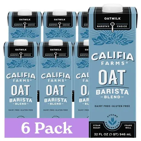 6-Pack Califia Farms Oat Barista Blend Oat Milk 1