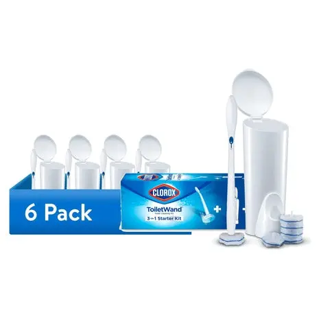 6-Pack Clorox Toiletwand Toilet Bowl Cleaner System 1
