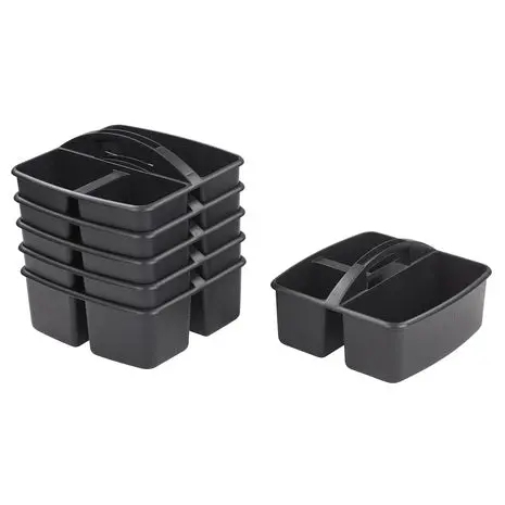6-Pack Ecr4kids 3-Compartment Storage Caddy 1