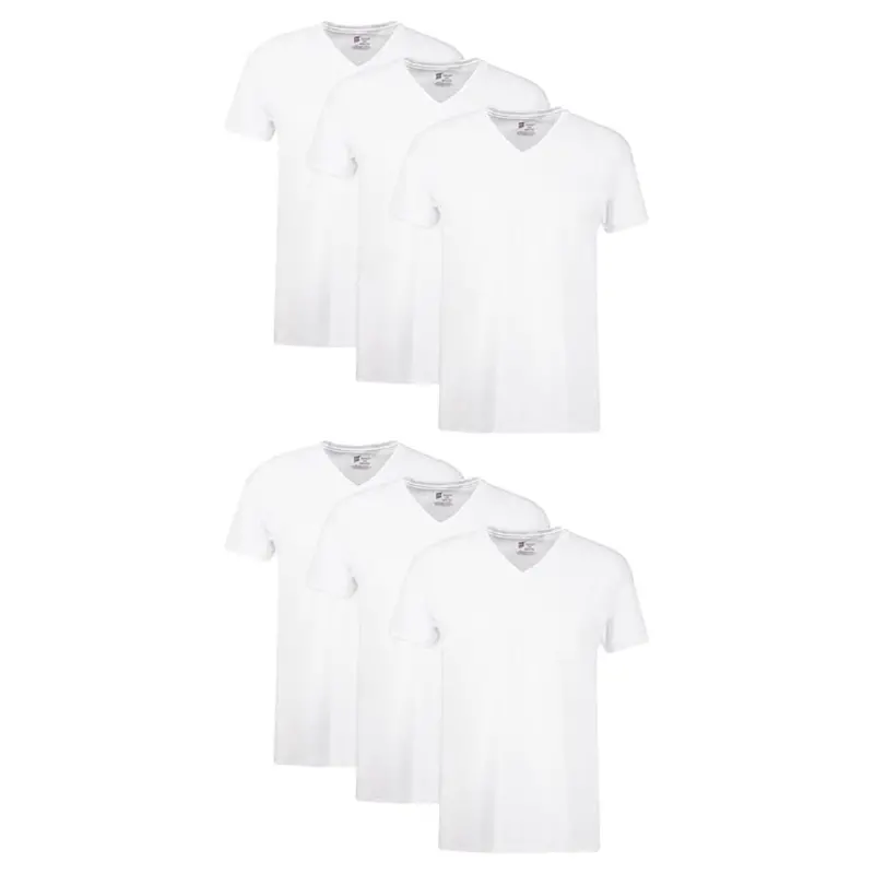 6-Pack Hanes Men's Cotton Moisture-Wicking Undershirts 1