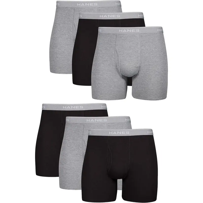 6-Pack Hanes Men's Soft Breathable Cotton Multipack Brief Underwear 1