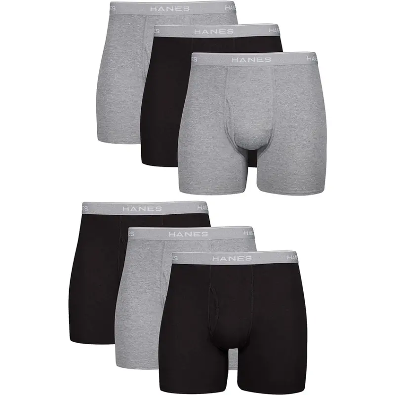 6-Pack Hanes Men's Soft Breathable Cotton Multipack Brief Underwear 1