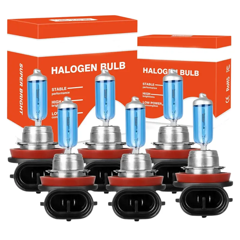 6-Pack High Performance Halogen Headlight Bulbs 1
