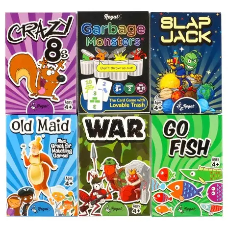 6-Pack Kids Classic Card Games Set 1