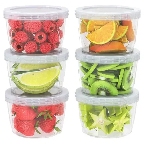 6-Pack Reusable Freezer Storage Containers 1