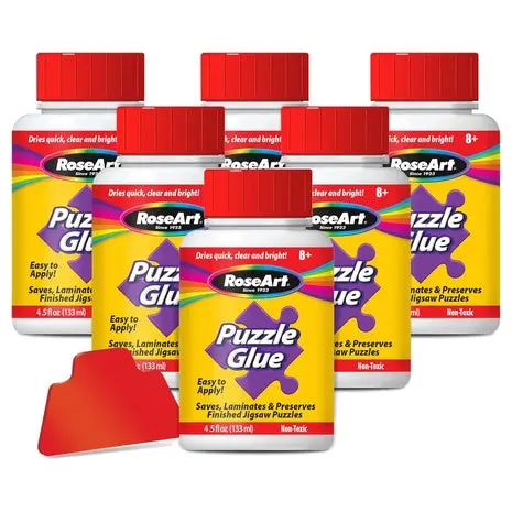 6-Pack Roseart Jigsaw Puzzle Glue 1