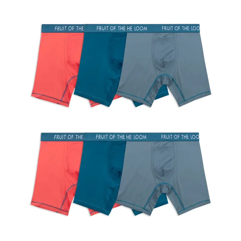 6-Pack Value Bundle Fruit Of The Loom Men's Boxer Briefs (Various) 1