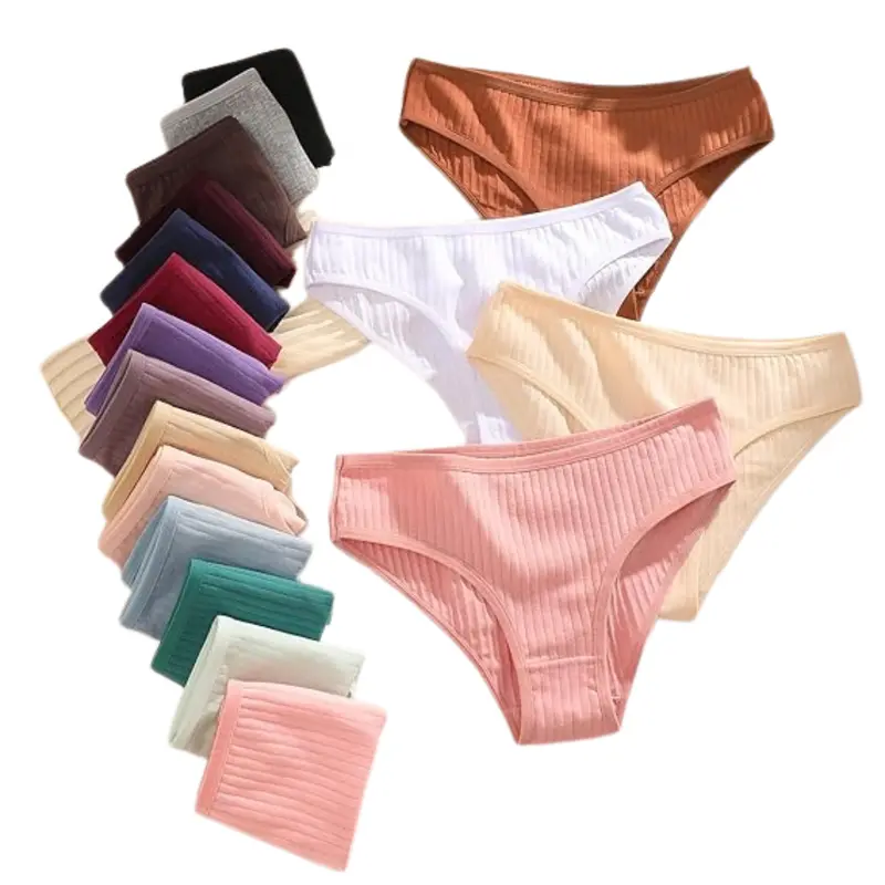 6 Pack Women's Cotton Cheeky Bikini Panties S-3Xl (L) 1