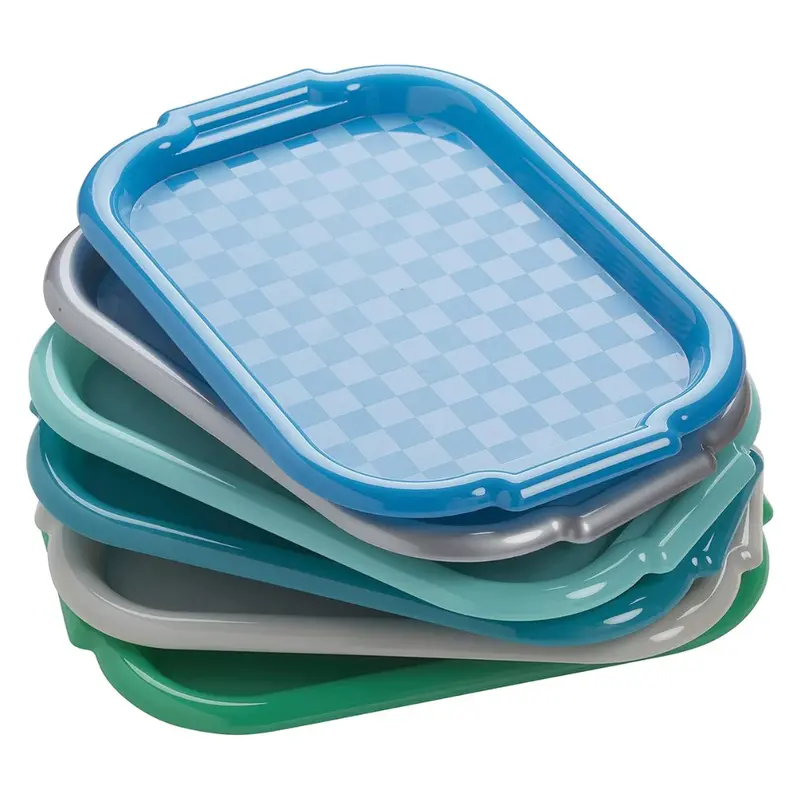 6-Piece Ecr4kids Colorful Plastic Art Trays Set For Kids 1