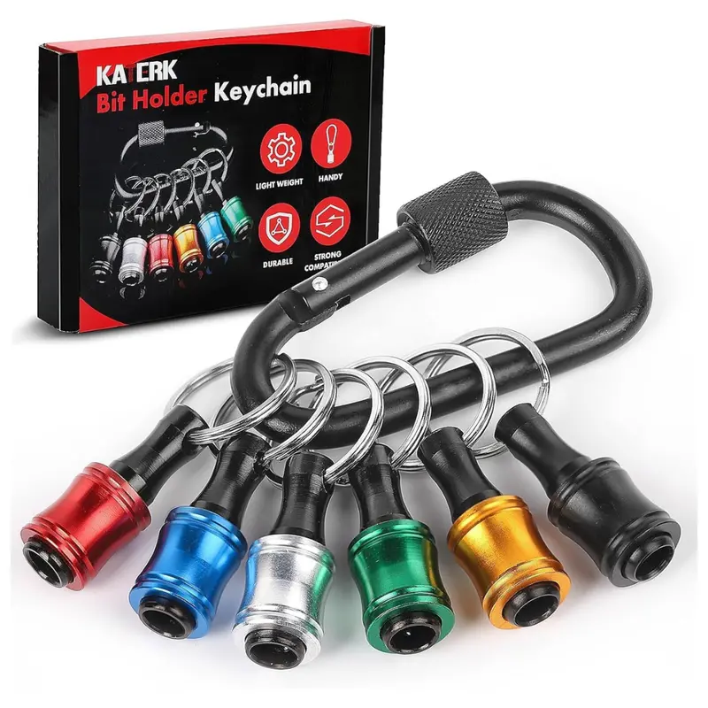 6-Piece Katerk 1/4" Hex Shank Screwdriver Bit Holder Set 1