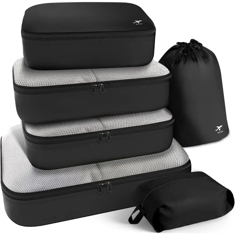 6-Piece Lightweight Packing Cubes Suitcase Organizer Bags Set 1