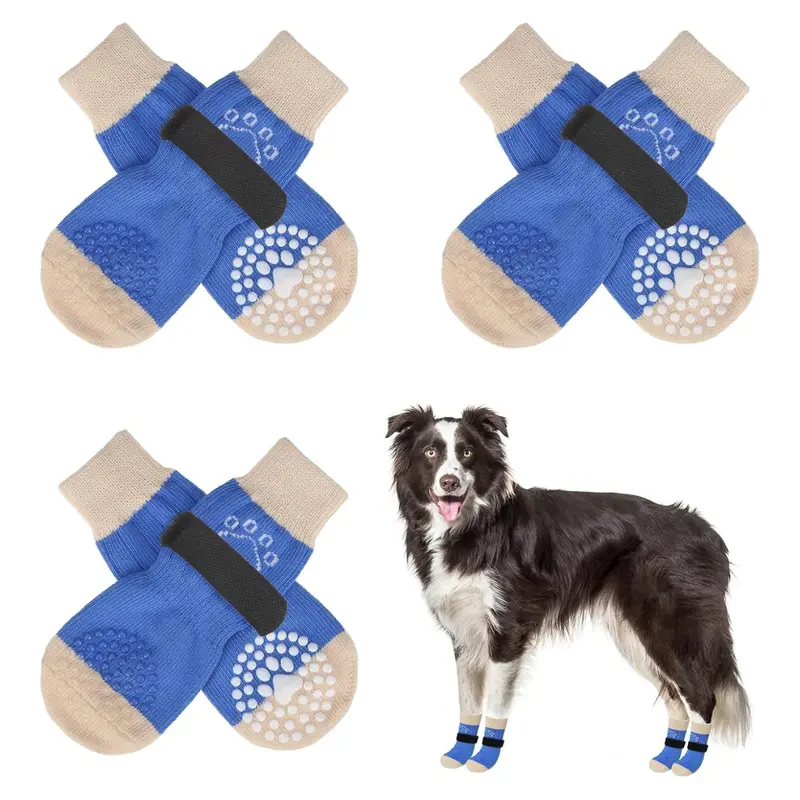 6-Piece Scenereal Anti Slip Dog Socks To Prevent Licking Paws 1