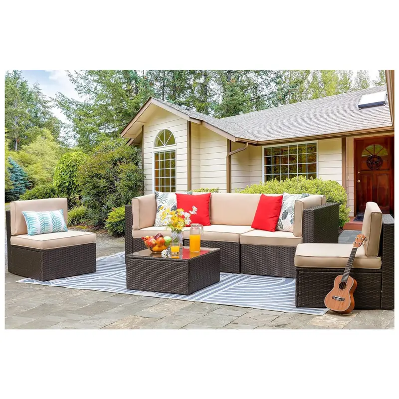 6-Piece Vongrasig Outdoor Patio Furniture Set 1
