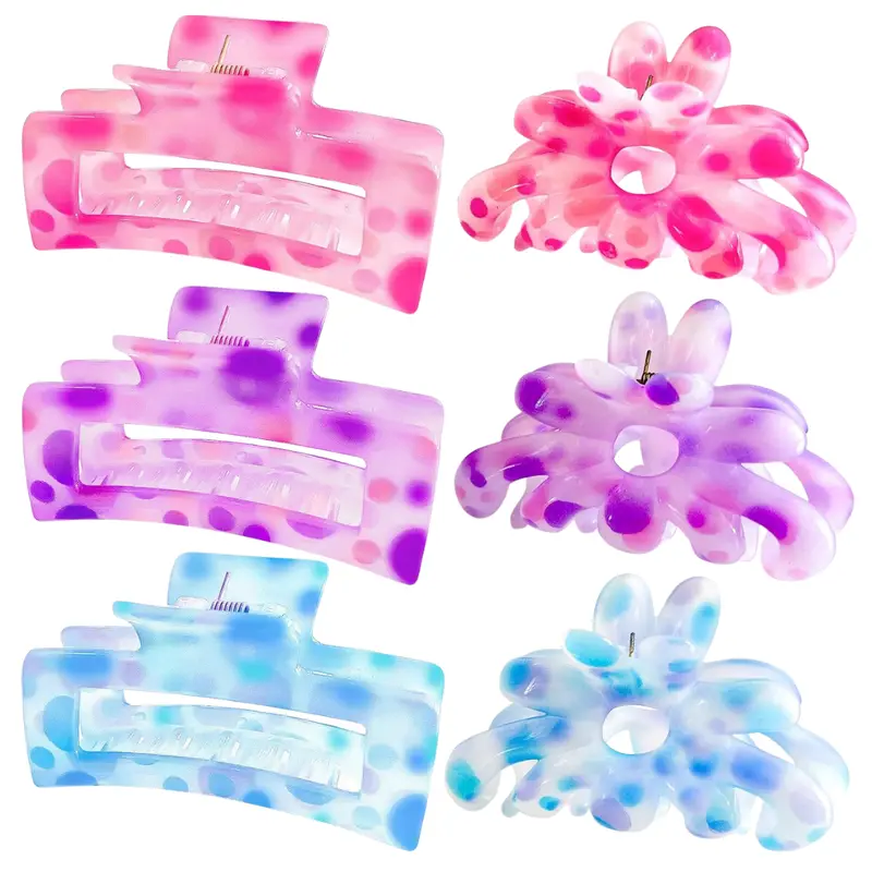 6-Piece Women's Big Flower Claw Clips 1