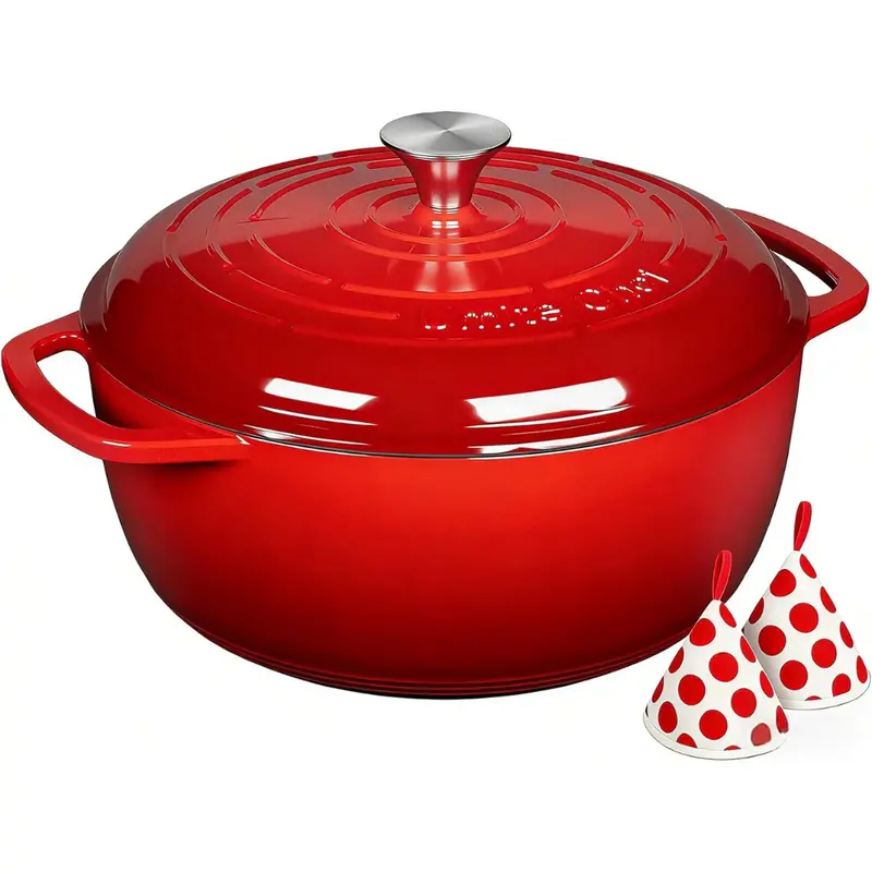6-Qt Umite Chef Enameled Cast Iron Dutch Oven (Various) 1