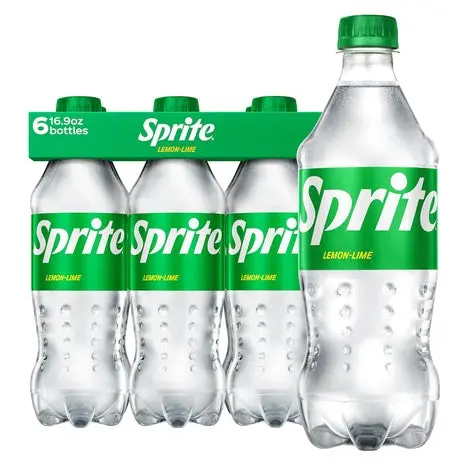 6 Sprite Lemon Lime Soda Soft Drink Bottles 1