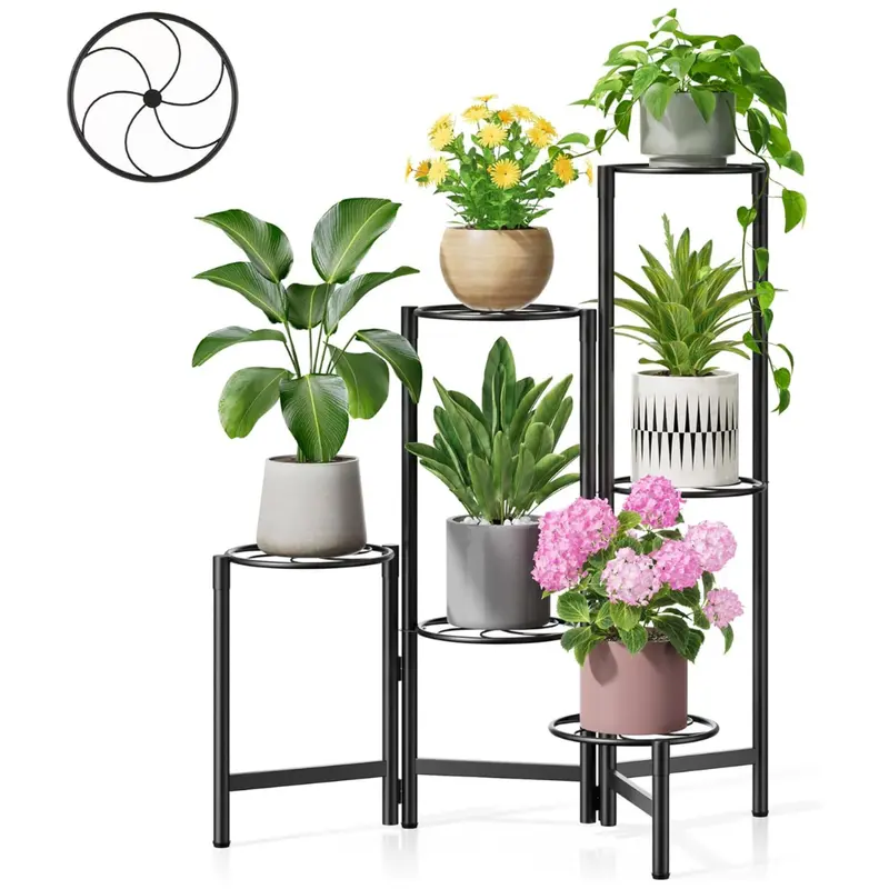 6-Tier Tall Plant Stand For Indoor & Outdoor Use 1