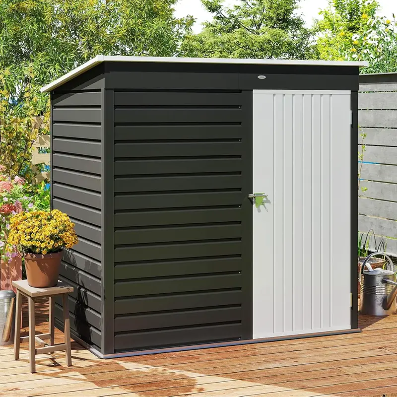 6' X 4' Outdoor Storage Shed With Lockable Door 1