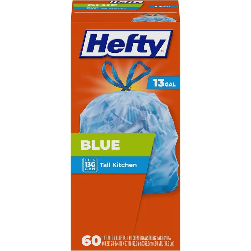 60-Count 13-Gallon Hefty Trash Bags 1