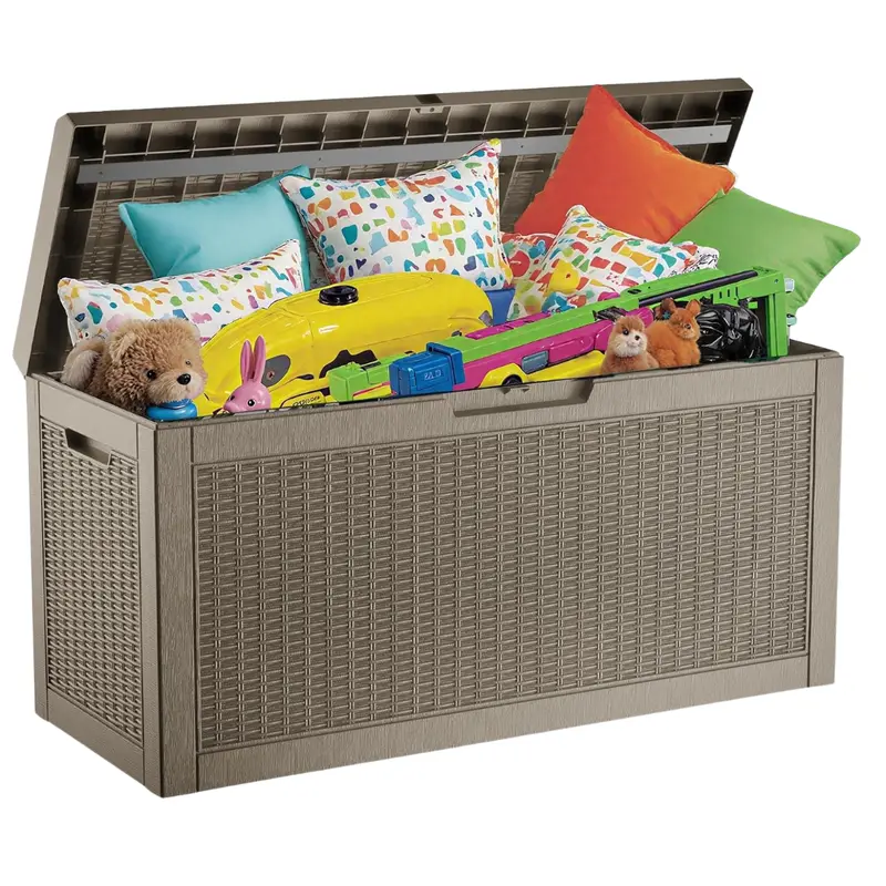 60 Gallon Waterproof Resin Outdoor Lockable Storage Box 1