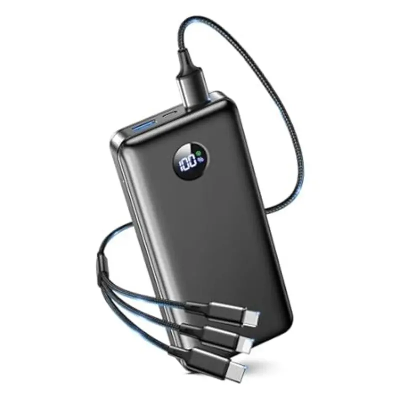 60000Mah Portable Charger With 22.5W Built-In Cable 1