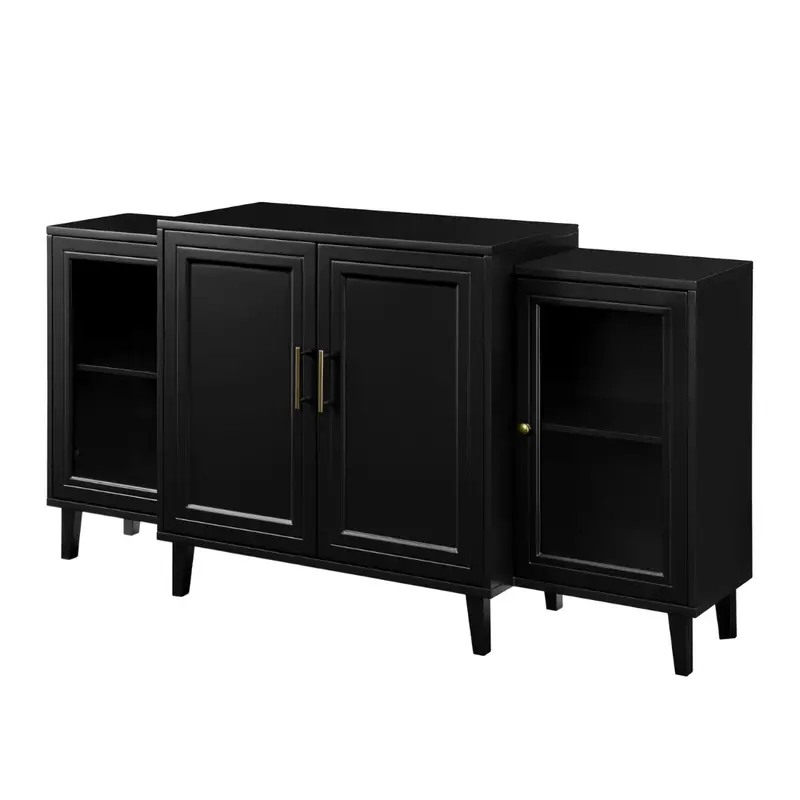 62" Walker Edison Parker 4-Door Tiered Sideboard 1