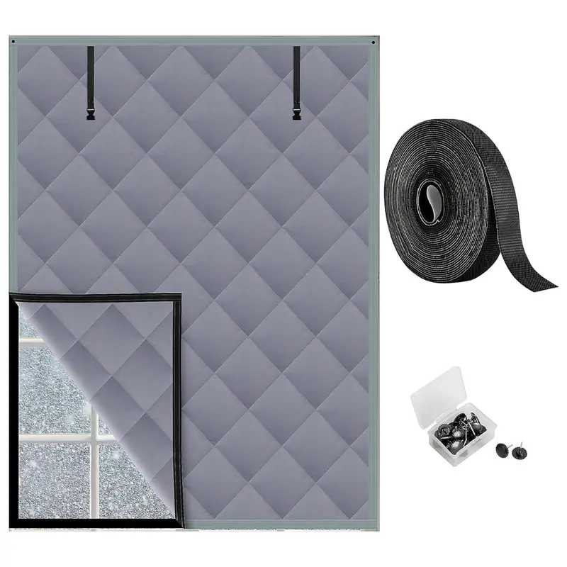 63 X 47 Inches Winter Insulated Window Curtain 1