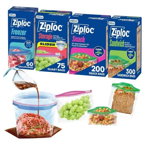 635 Food Storage And Sandwich Bags Variety Pack 1