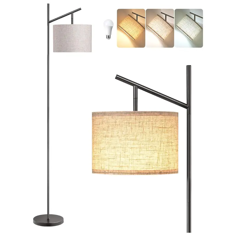 64.7" Modern Floor Minimalist Standing Lamp With 3 Color Bulb 1
