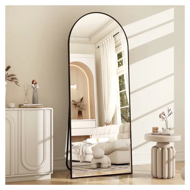 64" X 21" Beautypeak Arched Full Length Mirror With Stand 1