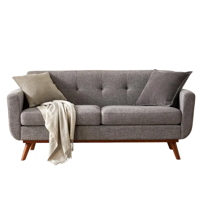 65.2" Wide Mid Century Modern Loveseat Sofa 1