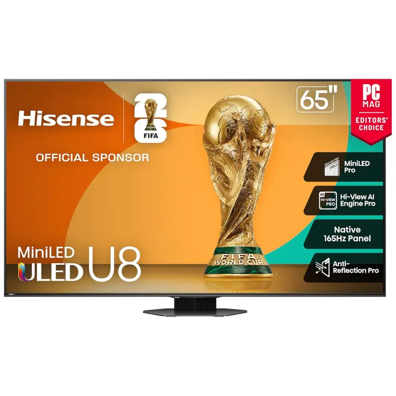 65" Hisense Class U8 Series 4K Ultra Hdr Smart Mini-Led Uled Google Tv 1