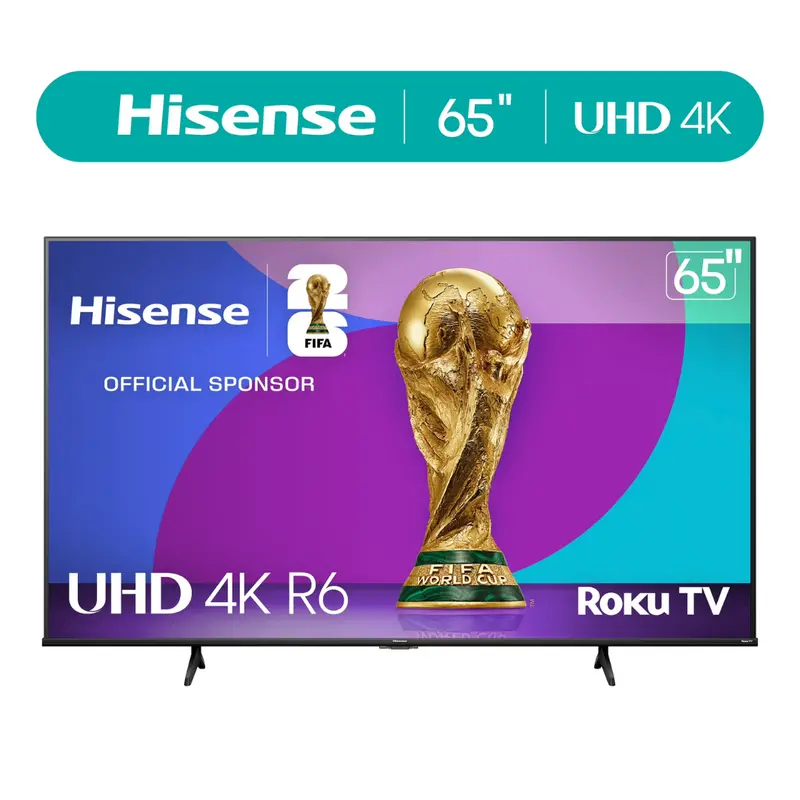 65" Hisense R6 Series 4K Ultra Hdr Smart Led Roku Tv 1