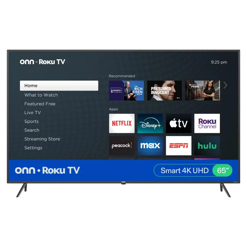 65" Onn. 4K Ultra Hdr Smart Led Roku Tv (100012587) 1