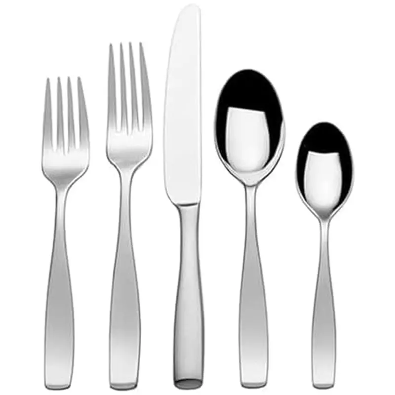 65-Piece Mikasa Satin Loft 18/10 Stainless Steel Flatware Set 1