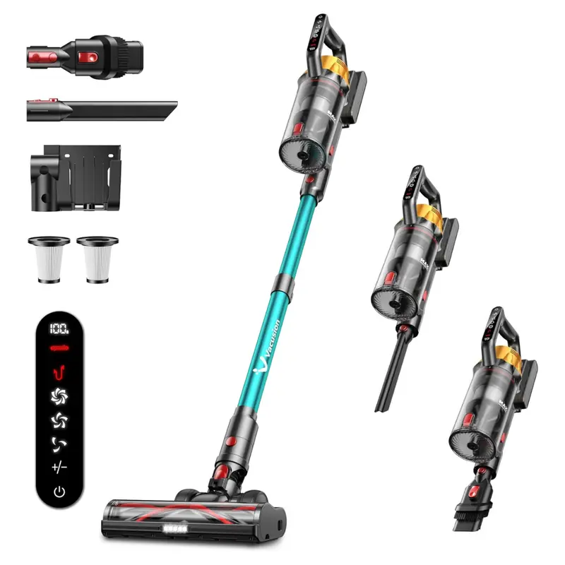 650W Cordless Stick Vacuum Cleaner With 55Kpa Powerful Suction 1
