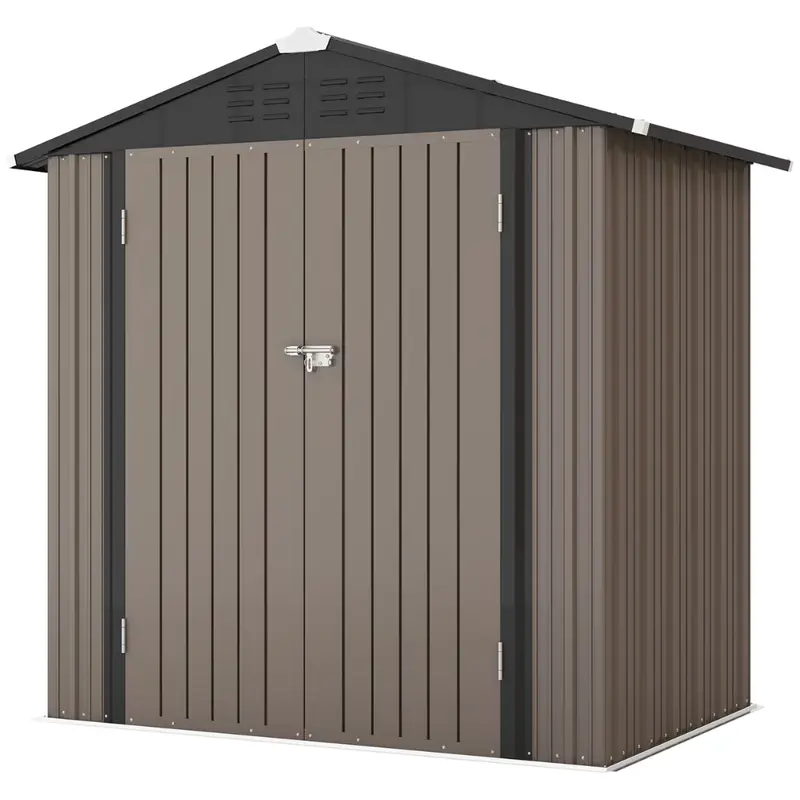 6X4-Ft Metal Outdoor Storage Shed 1
