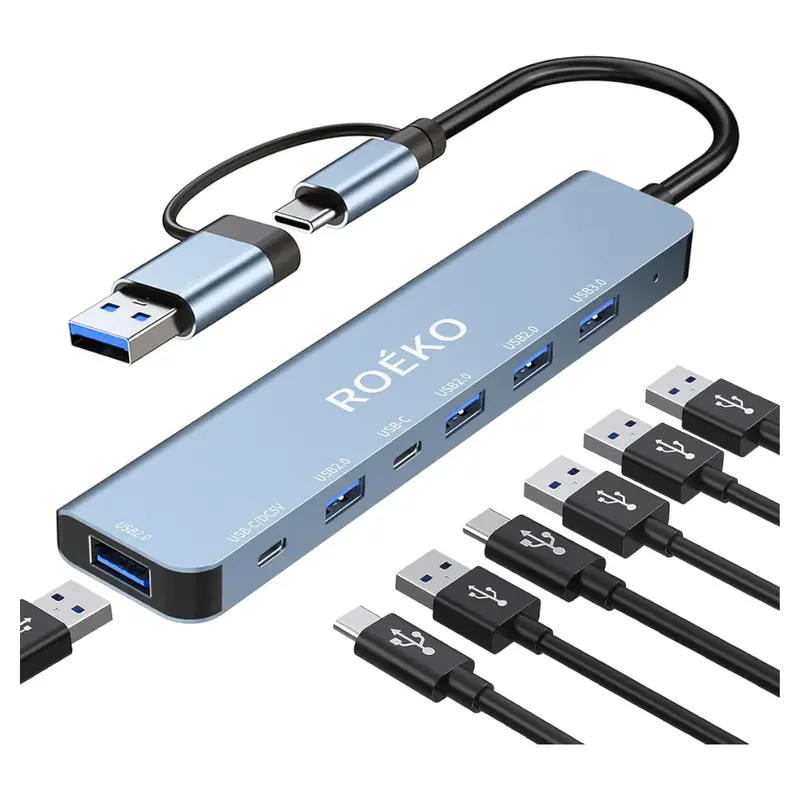 7-In-1 Usb Splitter Hub 3.0 With Multiport Adapter 1