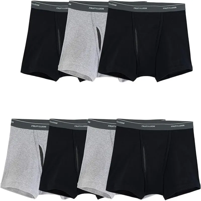 7-Pack Fruit Of The Loom Men's Coolzone Short Leg Boxer Briefs 1