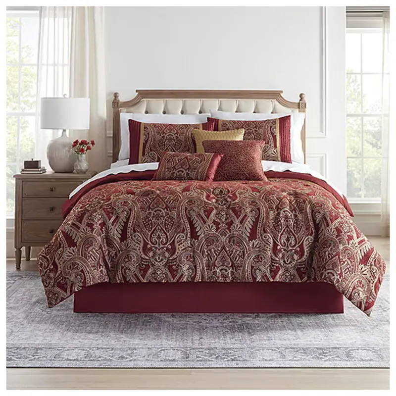 7-Piece Broadhaven Lancaster Chenille Embellished Comforter Set 1