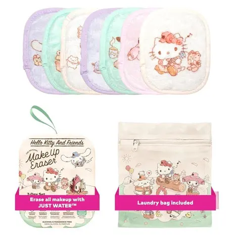 7-Piece Hello Kitty Makeup Eraser Set 1