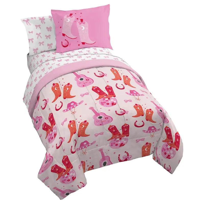 7-Piece Kids Soft Cozy Comforter Set Includes Sheets & Pillow Covers 1